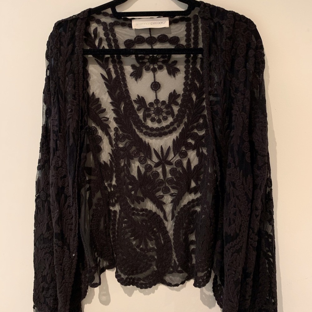 Lace open cardigan/cover up
